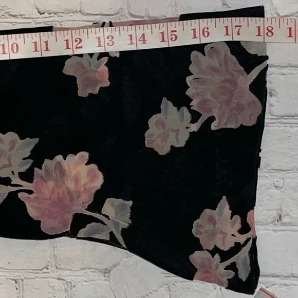 Nanette Lepore Floral Velvet-Like Dress | Soft Luxe Feel | Keyhole Neckline - Picture 10 of 13